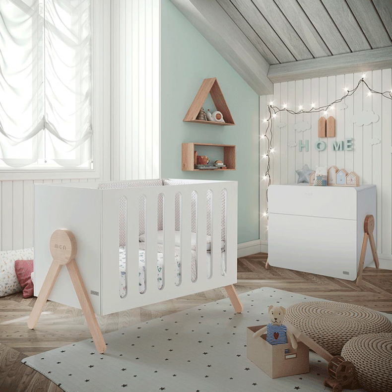 KIT COLECHO BE2IN WOOD CUNA 120 X 60 - Kidshome