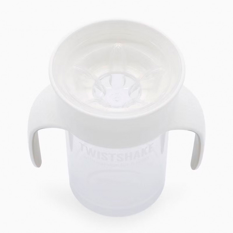 Twistshake Vaso 360° Blanco