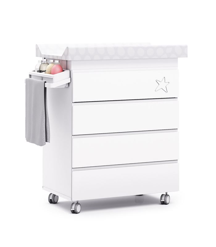 Mueble-bañera-cambiador modular blanco - B706-G2300