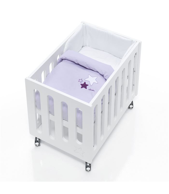 Minicuna de colecho Inborn Crib Luxe con colchón y saco textil lila - C1044TX-075