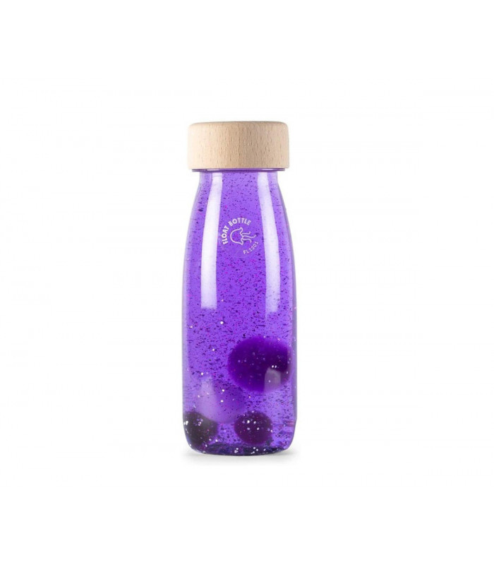 BOTELLA SENSORIAL FLOTANTE LILA