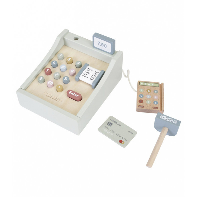 Caja registradora de juguete con escáner