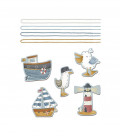 TARJETAS ENLAZAR CORDONES SAILORS BAY